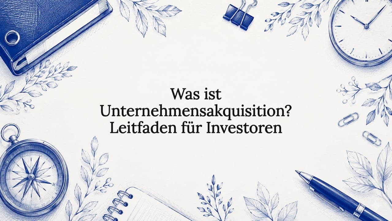 Was ist Unternehmensakquisition? Leitfaden für Investoren